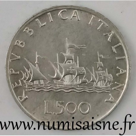 ITALIE - KM 98 - 500 LIRE 1959