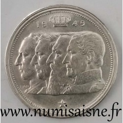 BELGIEN - KM 139 - 100 FRANCS 1949 - DYNASTIE - Offset bei 7 Uhr