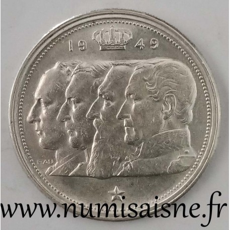 BELGIEN - KM 139 - 100 FRANCS 1949 - DYNASTIE - Offset bei 7 Uhr