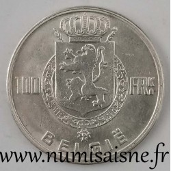 BELGIEN - KM 139 - 100 FRANCS 1949 - DYNASTIE - Offset bei 7 Uhr