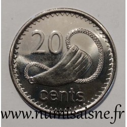 FIDJI - KM 53 a - 20 CENTS 2009 - Tabua