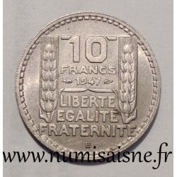 FRANCE - KM 908  - 10 FRANCS 1947 B - Beaumont le Roger - TYPE TURIN - Short leaves