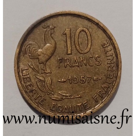 FRANKREICH - KM 915.1 - 10 FRANCS 1957 - TYP GUIRAUD