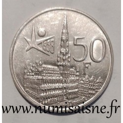 BELGIQUE - KM 150 - 50 FRANCS 1958 - BAUDOUIN - Légende Flamande