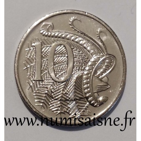 AUSTRALIE - KM 402 - 10 CENTS 2001 - Ménure superbe