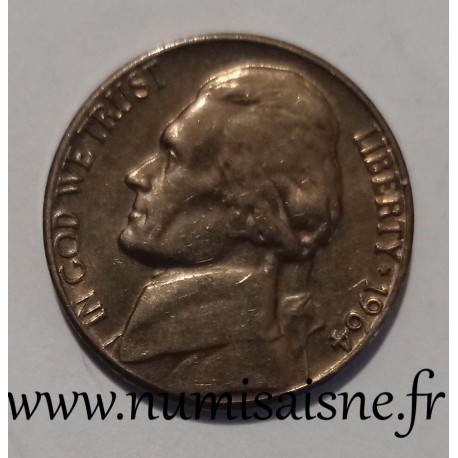 ETATS UNIS - KM A 192 - 5 CENTS 1964 - Philadelphie - THOMAS JEFFERSON