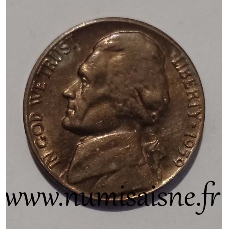 ETATS UNIS - KM A 192 - 5 CENTS 1959 D - Denver - THOMAS JEFFERSON