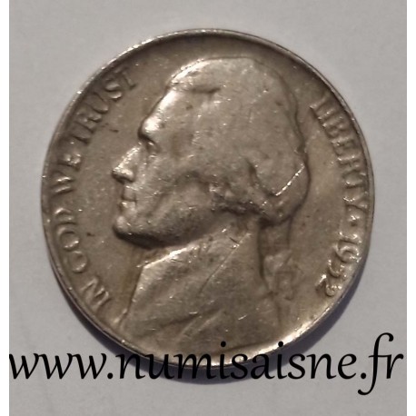 ETATS UNIS - KM A 192 - 5 CENTS 1952 - Philadelphie - THOMAS JEFFERSON