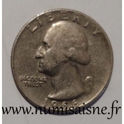 ETATS UNIS - KM 164 a - 1/4 DOLLAR 1966 - Philadelphie - GEORGE WASHINGTON