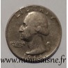 ETATS UNIS - KM 164 a - 1/4 DOLLAR 1966 - Philadelphie - GEORGE WASHINGTON