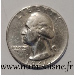 ETATS UNIS - KM 164 - 1/4 DOLLAR 1946 - Philadelphie - GEORGE WASHINGTON