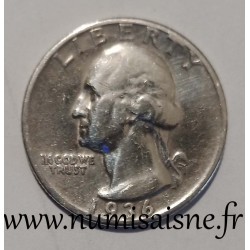 ETATS UNIS - KM 164 - 1/4 DOLLAR 1936 - GEORGE WASHINGTON