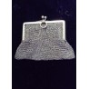 SILVER WALLET WITH 2 COMPARTMENTS