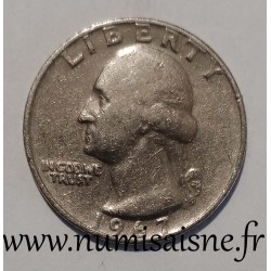 ETATS UNIS - KM 164 a - 1/4 DOLLAR 1967 - Philadelphie - GEORGE WASHINGTON