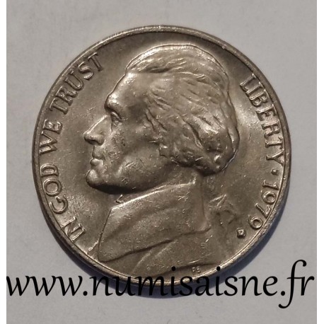 ETATS UNIS - KM 192 - 5 CENTS 1979 D - Denver - THOMAS JEFFERSON