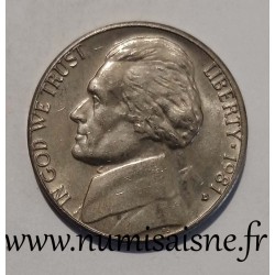 UNITED STATES - KM 192 - 5 CENTS 1981 D - Denver - THOMAS JEFFERSON