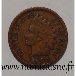 ETATS UNIS - KM 90 a - 1 CENT 1905 - TETE D'INDIEN