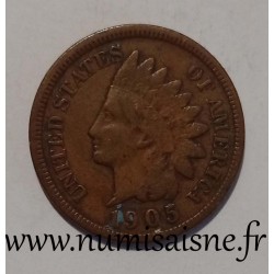 UNITED STATES - KM 90 a - 1 CENT 1905 - INDIAN HEAD