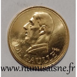 MEDAL - CHARLES DE GAULLE - 1981 - POLITICAL LEADER IN THE WORLD