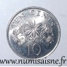 SINGAPOUR - KM 51 - 10 CENTS 1985 - Jasmin