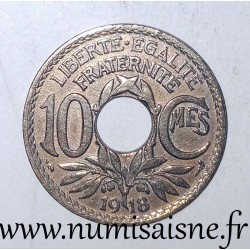 GADOURY 286 - 10 CENTIMES 1918 - TYPE LINDAUER - KM 866a