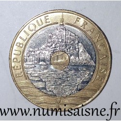 FRANKREICH - KM 1008 - 20 FRANCS 1992 - TYP MONT SAINT MICHEL - V Geschlossen - 5 Geriffelter-Reihen