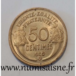 FRANCE - KM 894 - 50 CENTIMES 1939 B - Bruxelles - TYPE MORLON
