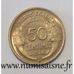 FRANCE - KM 894 - 50 CENTIMES 1940 - TYPE MORLON