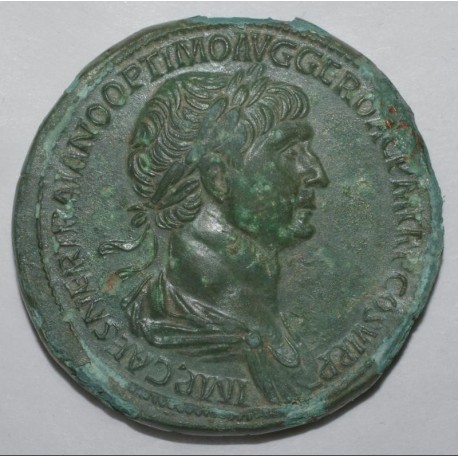 98 - 117 - TRAJAN - SESTERCE - IMP CAES NER TRAIANO OPTIMO AVG GER DAC P M TR