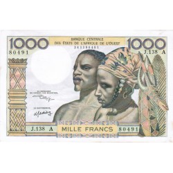 WEST AFRICAN STATES - IE HOW - PICK 103 A k  - 1.000 FRANCS