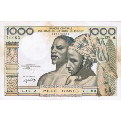 WEST AFRICAN STATES - IE HOW - PICK 103 A k  - 1.000 FRANCS