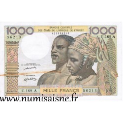 WEST AFRICAN STATES - IE HOW - PICK 103 A L  - 1.000 FRANCS (1977)