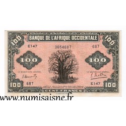 Französisch Westafrika - PICK 31 a - 100 FRANCS - 14/12/1942