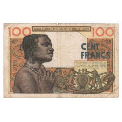 B C E A O - COTE D'IVOIRE - PICK 101 a e - 100 FRANCS - 02/03/1965