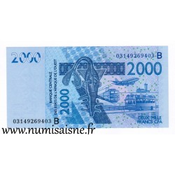 WEST AFRICAN STATES - PICK 216 Ba  - 2.000 FRANCS 2003 - B C E A O