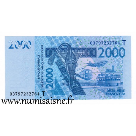 WEST AFRICAN STATES - PICK 816 Ta  - 2.000 FRANCS 2003 - B C E A O