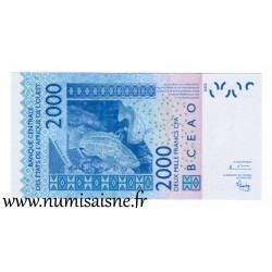 ÉTATS DE L'AFRIQUE DE L'OUEST - PICK 816 Ta  - 2.000 FRANCS 2003 - B C E A O