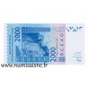 WESTAFRIKANISCHE STAATEN - PICK 816 Ta  - 2.000 FRANCS 2003 - B C E A O