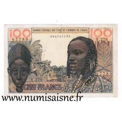 ÉTATS DE L'AFRIQUE DE L'OUEST - PICK 101 ag  - 100 FRANCS 1966 - B C E A O