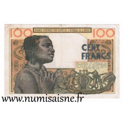 ÉTATS DE L'AFRIQUE DE L'OUEST - PICK 101 ag  - 100 FRANCS 1966 - B C E A O