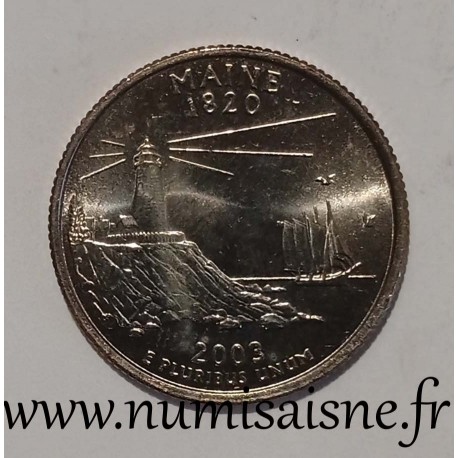 ETATS UNIS - KM 345 - 1/4 DOLLAR 2003 D - Denver - MAINE