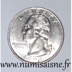 ÉTATS UNIS - KM 164a - 1/4 DOLLAR 1998 D - Denver