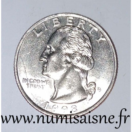 VEREINIGTE STAATEN - KM 164a - 1/4 DOLLAR 1998 D - Denver