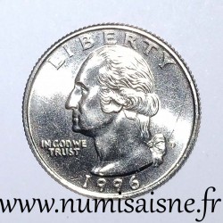 ÉTATS UNIS - KM 164a - 1/4 DOLLAR 1996 D - Denver