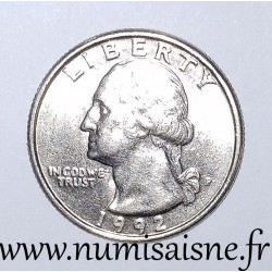 ETATS UNIS - KM A 164a - 1/4 DOLLAR 1992 P - Philadelphie