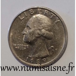 ETATS UNIS - KM A 164a - 1/4 DOLLAR 1989 P - Philadelphie