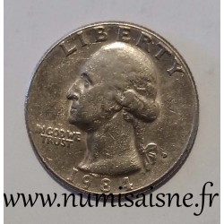 ETATS UNIS - KM A 164a - 1/4 DOLLAR 1984 D - Denver