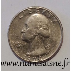 ETATS UNIS - KM A 164 a - 1/4 DOLLAR 1978 D - Denver - GEORGE WASHINGTON