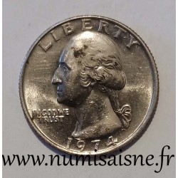 ETATS UNIS - KM A 164 a - 1/4 DOLLAR 1974 - Philadelphie - GEORGE WASHINGTON