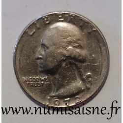 ETATS UNIS - KM A 164 a - 1/4 DOLLAR 1972 D - Denver - GEORGE WASHINGTON